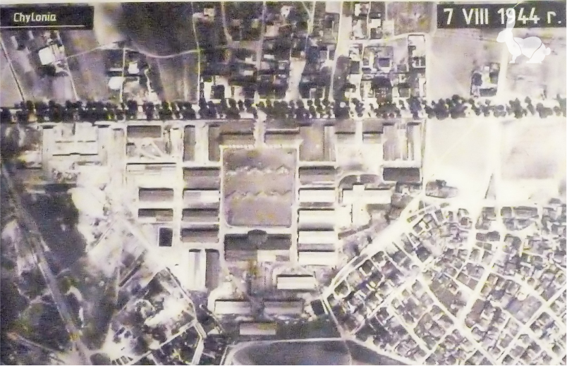 Zdjęcie lotnicze obozu Nussdorf